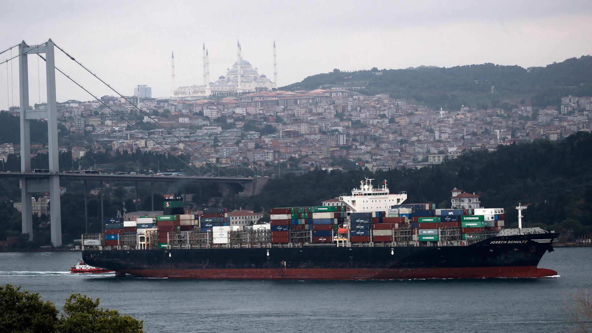 Hong Kong-flagged Joseph Schulte container ship reaches Istanbul through Ukraine’s Black Sea corridor